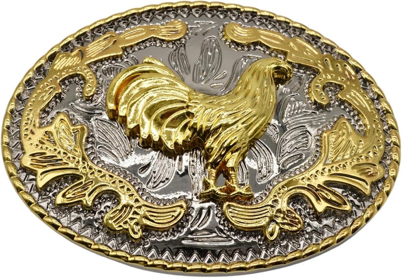 WMG Western Belt Buckles for men women - Rooster Belt Buckle - Rodeo Cowboy Belt Buckle - Fits Up to 2 Inch Belts - Image 1